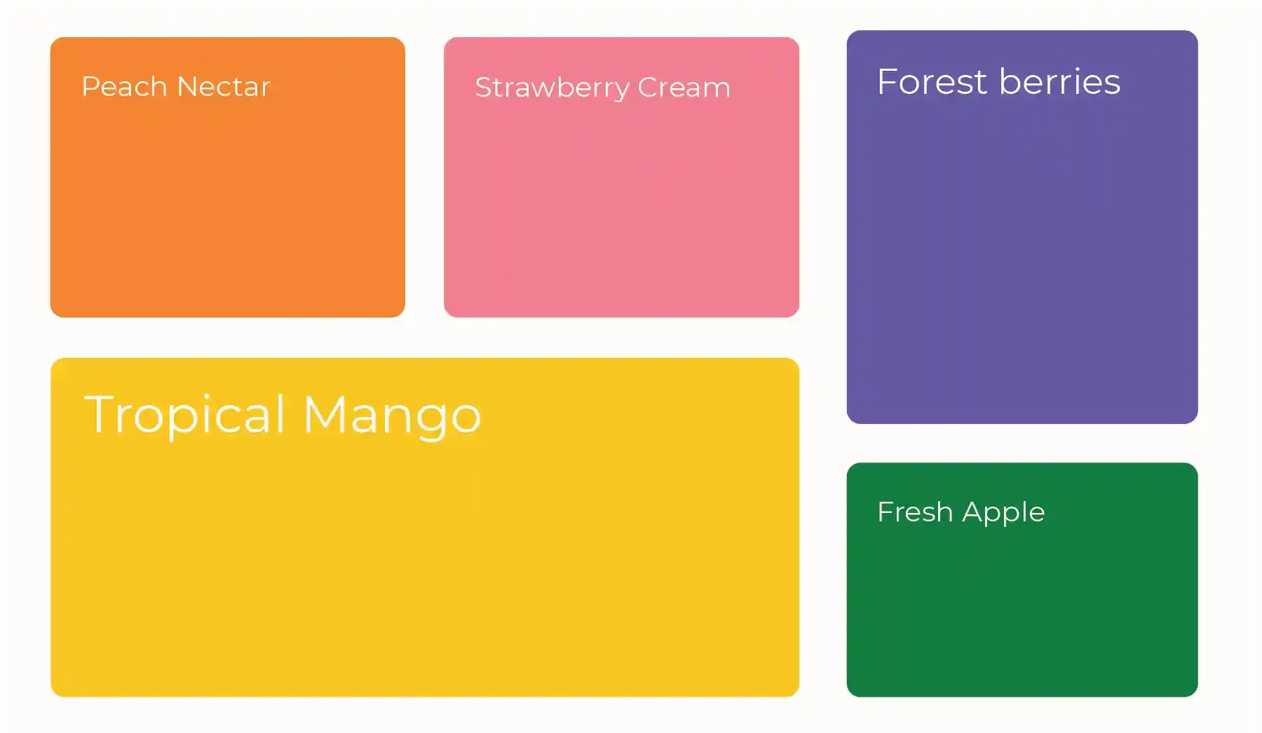 Blummies colour palette