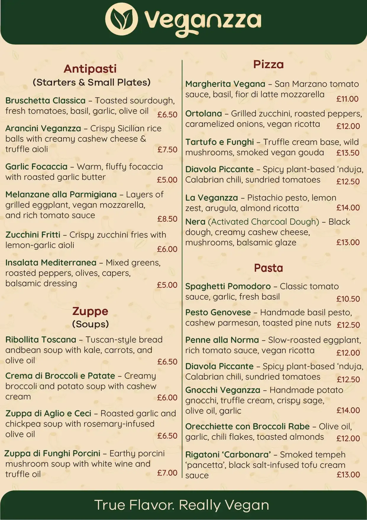 Veganzza packaging design