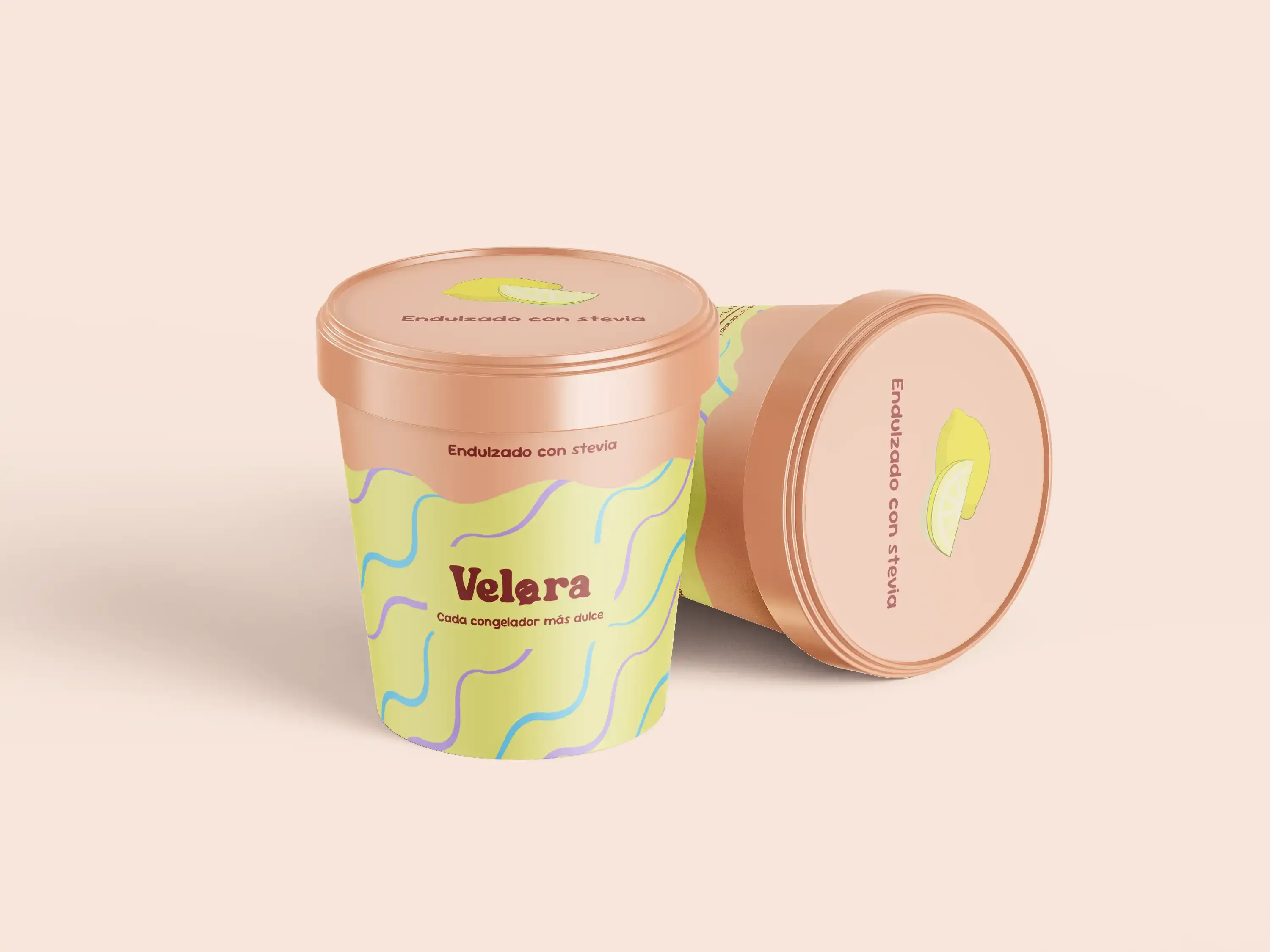 Velora colour palette and typography