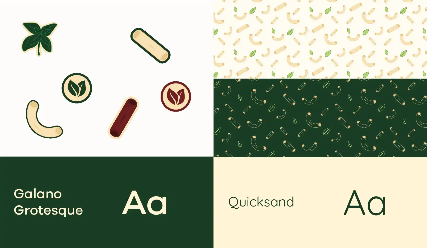 Veganzza brand assets and typography